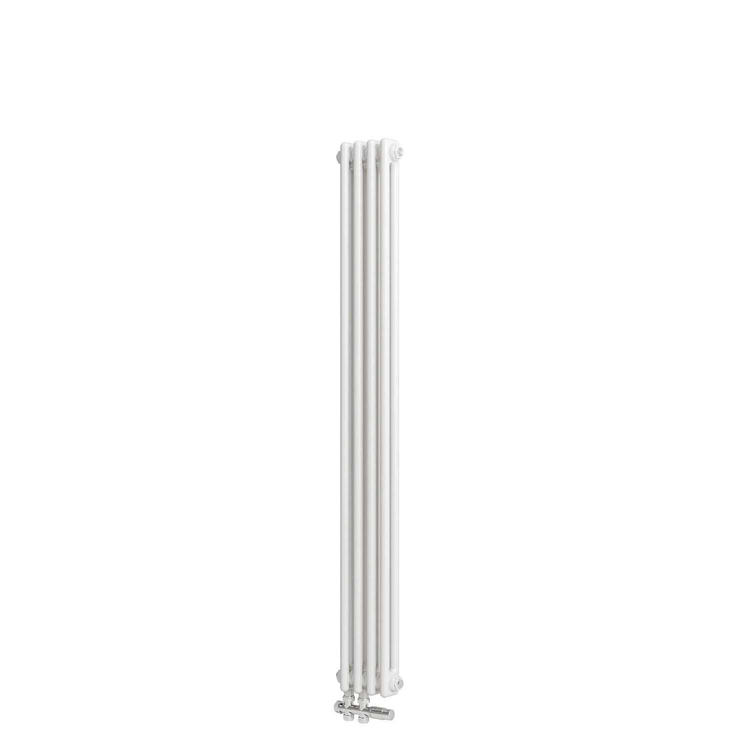 Duschparadies Traditioneller Heizkörper 1500 x 200 mm 565W Doppellagig Gusseisenstil Weiß