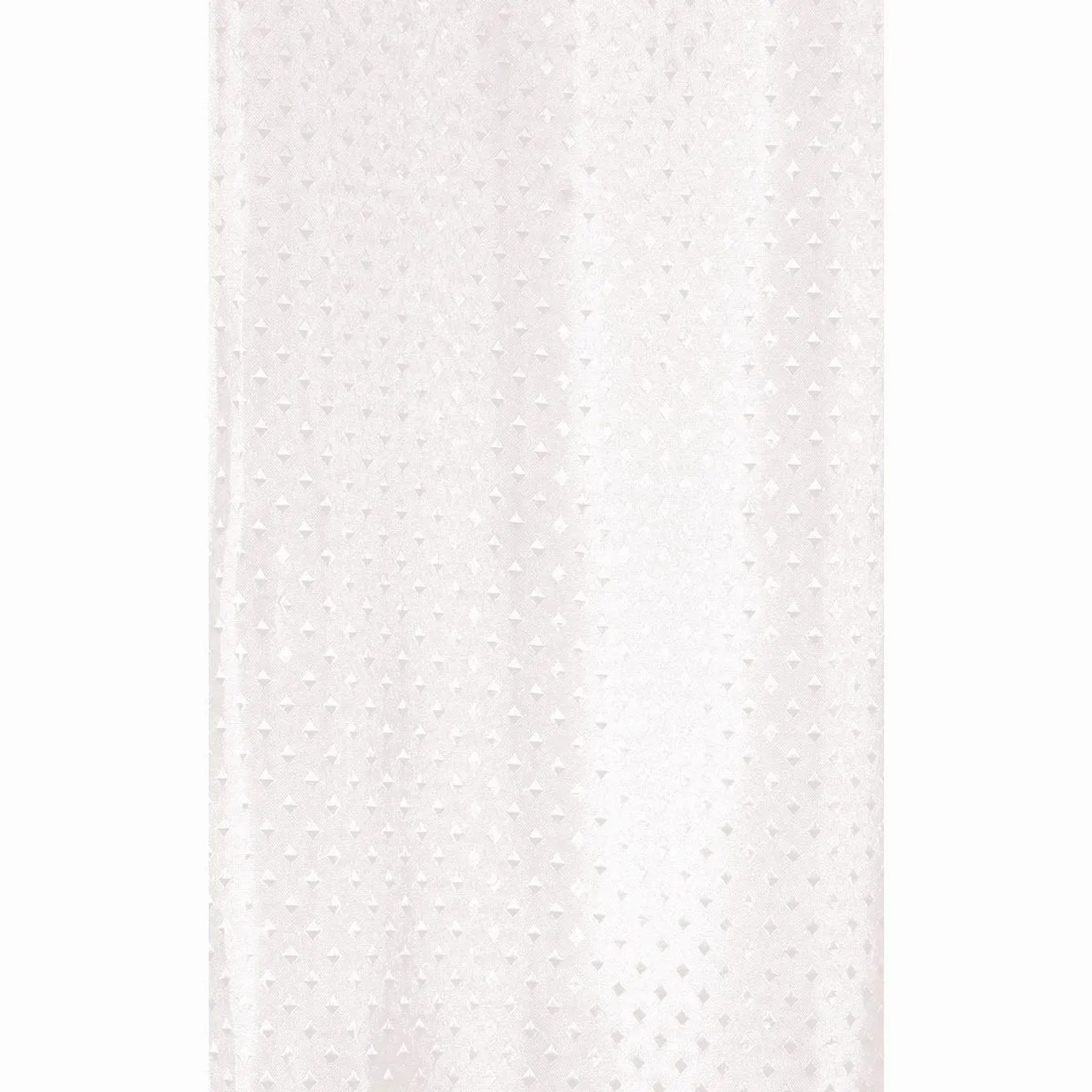 Euroshowers Duschvorhang Star Cremeweiß 180 x 200 cm mit 12 Ringen