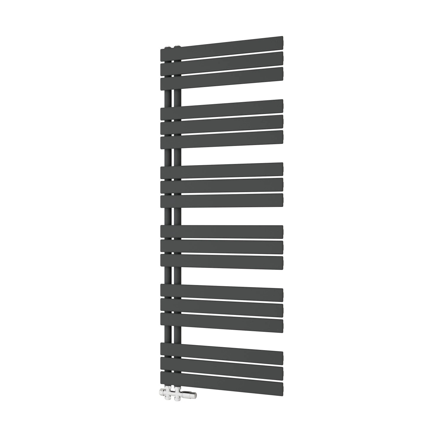 Duschparadies Badheizkörper Handtuchtrockner für Badezimmer 1599x600mm 1028W Seitenanschluss Anthrazit