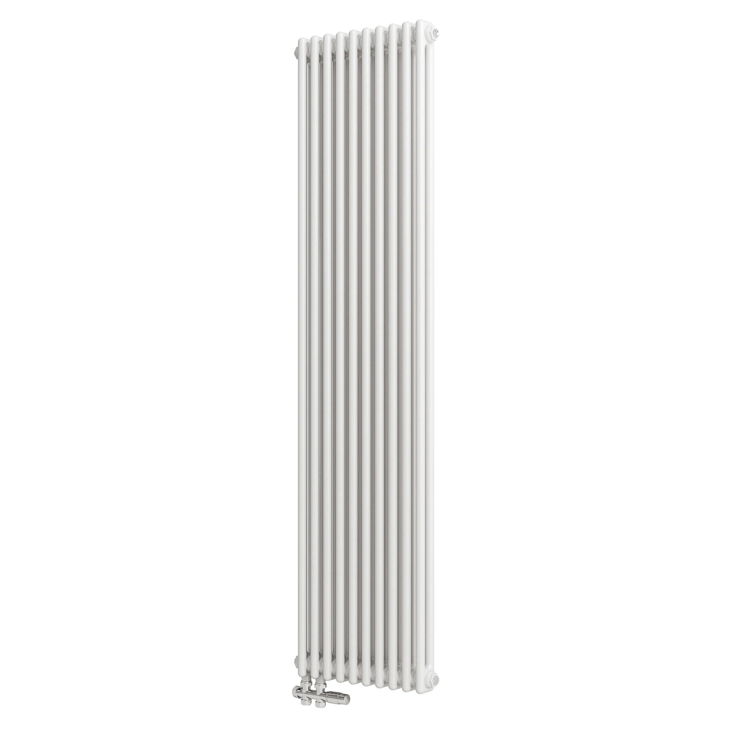 Duschparadies Traditioneller Heizkörper 1800 x 470 mm 1444W Doppellagig Gusseisenstil Weiß
