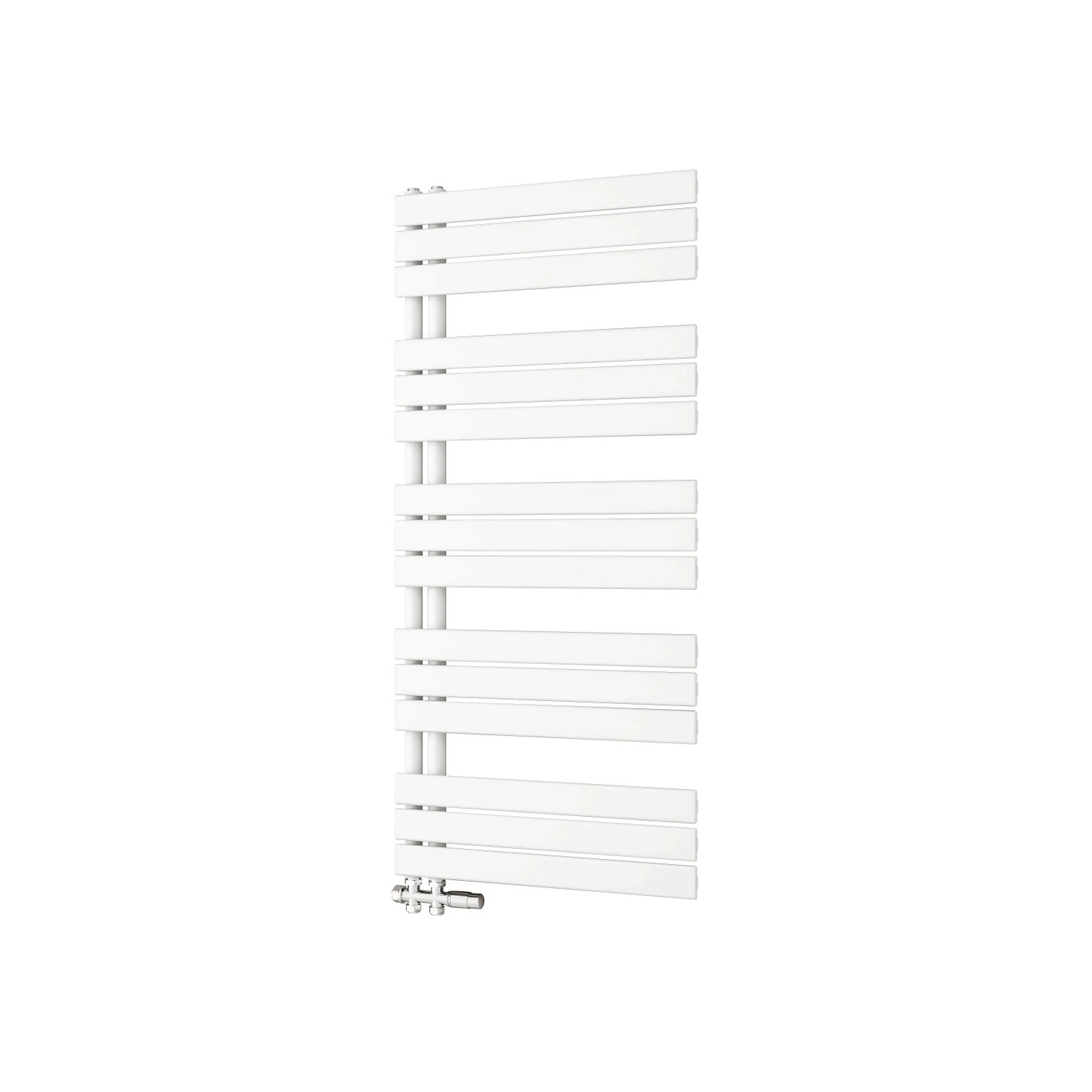 Duschparadies Badheizkörper Handtuchtrockner für Badezimmer 1320x600mm 886W Seitenanschluss Weiß