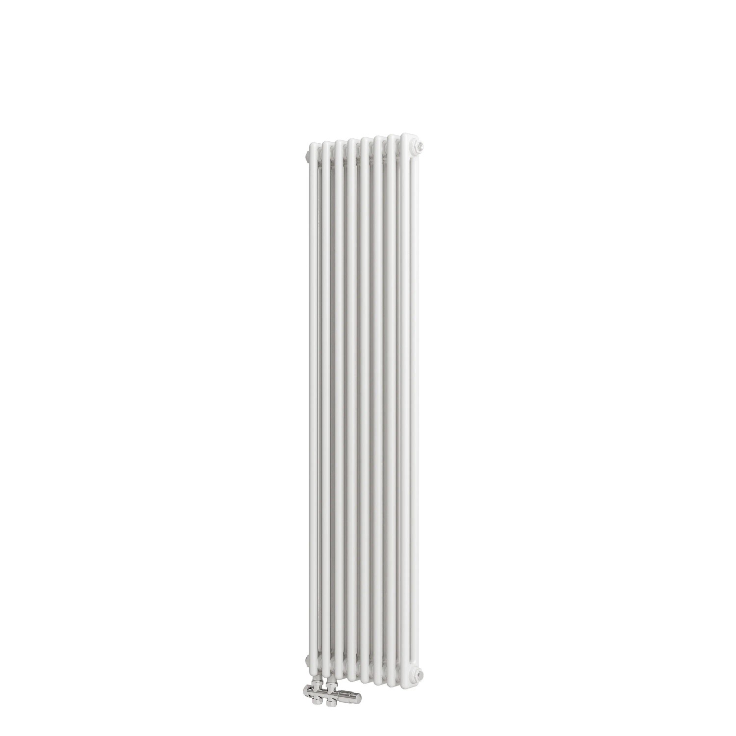 Duschparadies Traditioneller Heizkörper 1500 x 380 mm 978W Doppellagig Gusseisenstil Weiß
