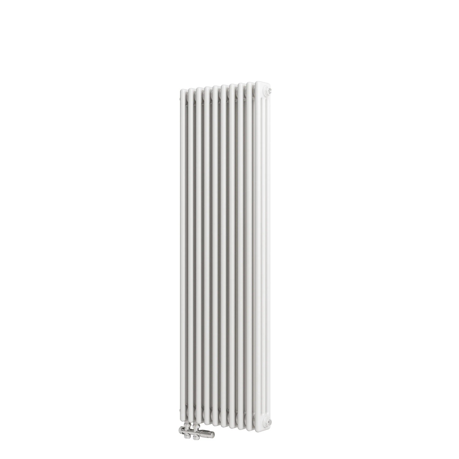 Duschparadies Traditioneller Heizkörper 1500 x 470 mm 1678W Dreilagig Gusseisenstil Weiß