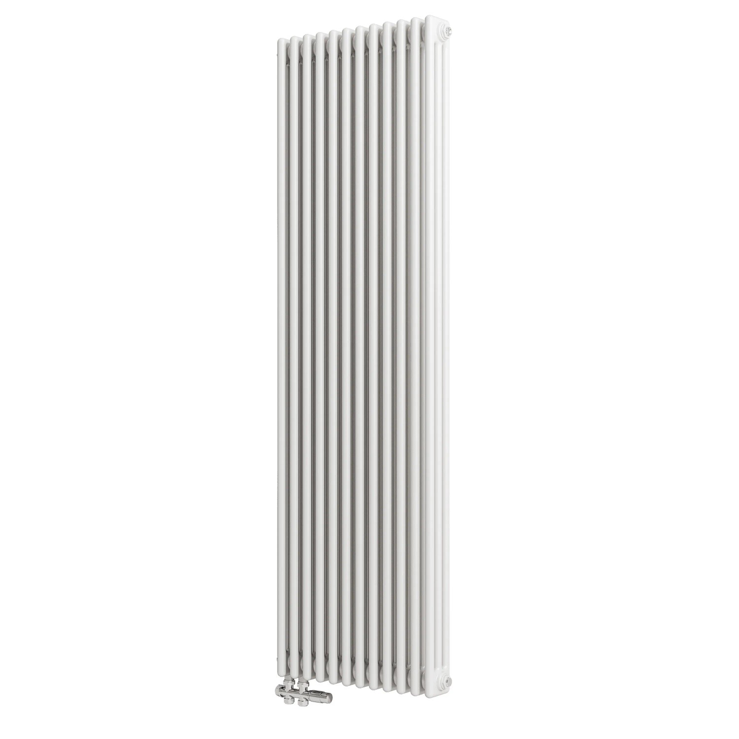 Duschparadies Traditioneller Heizkörper 1800 x 560 mm 2291W Dreilagig Gusseisenstil Weiß