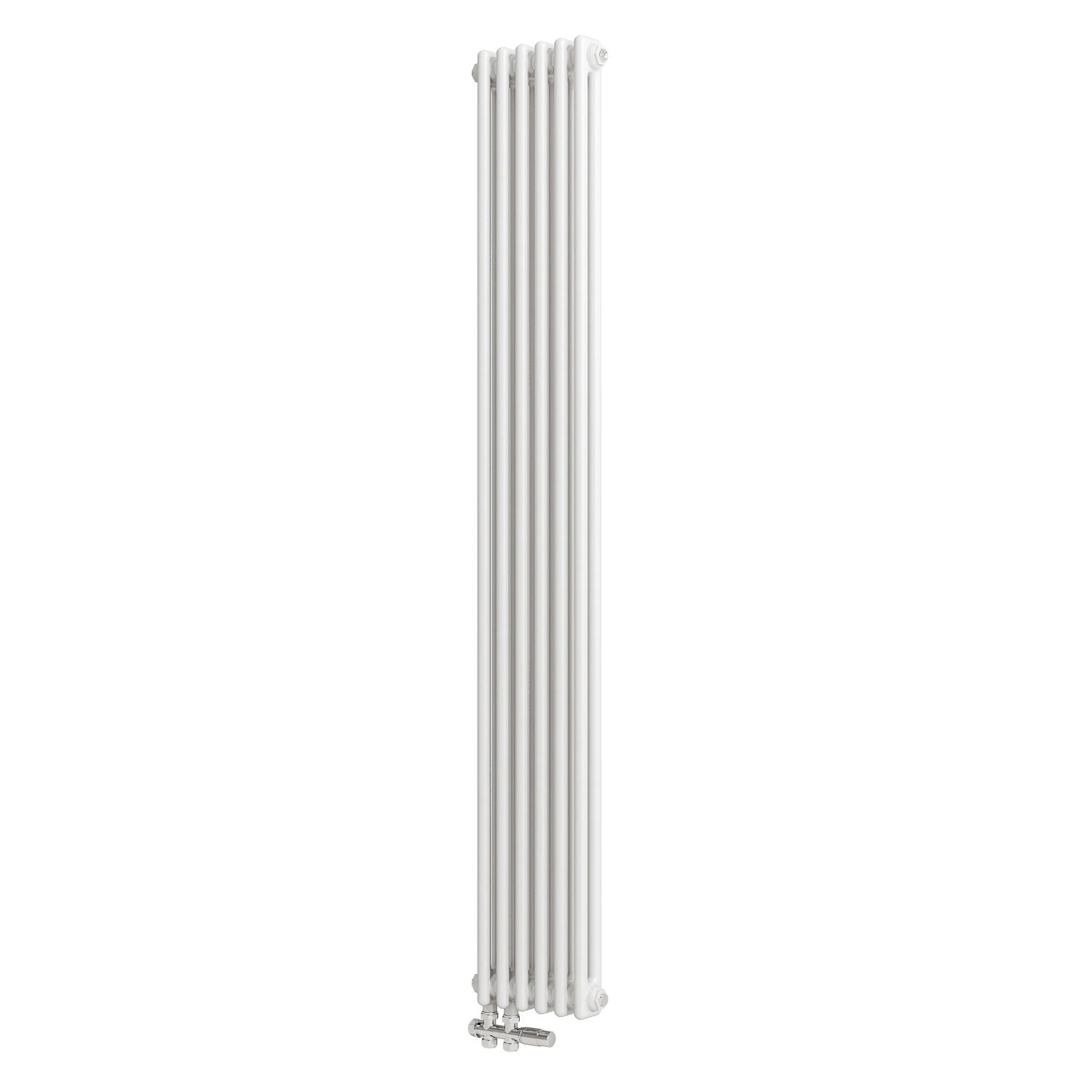 Duschparadies Traditioneller Heizkörper 1800 x 290 mm 858W Doppellagig Gusseisenstil Weiß