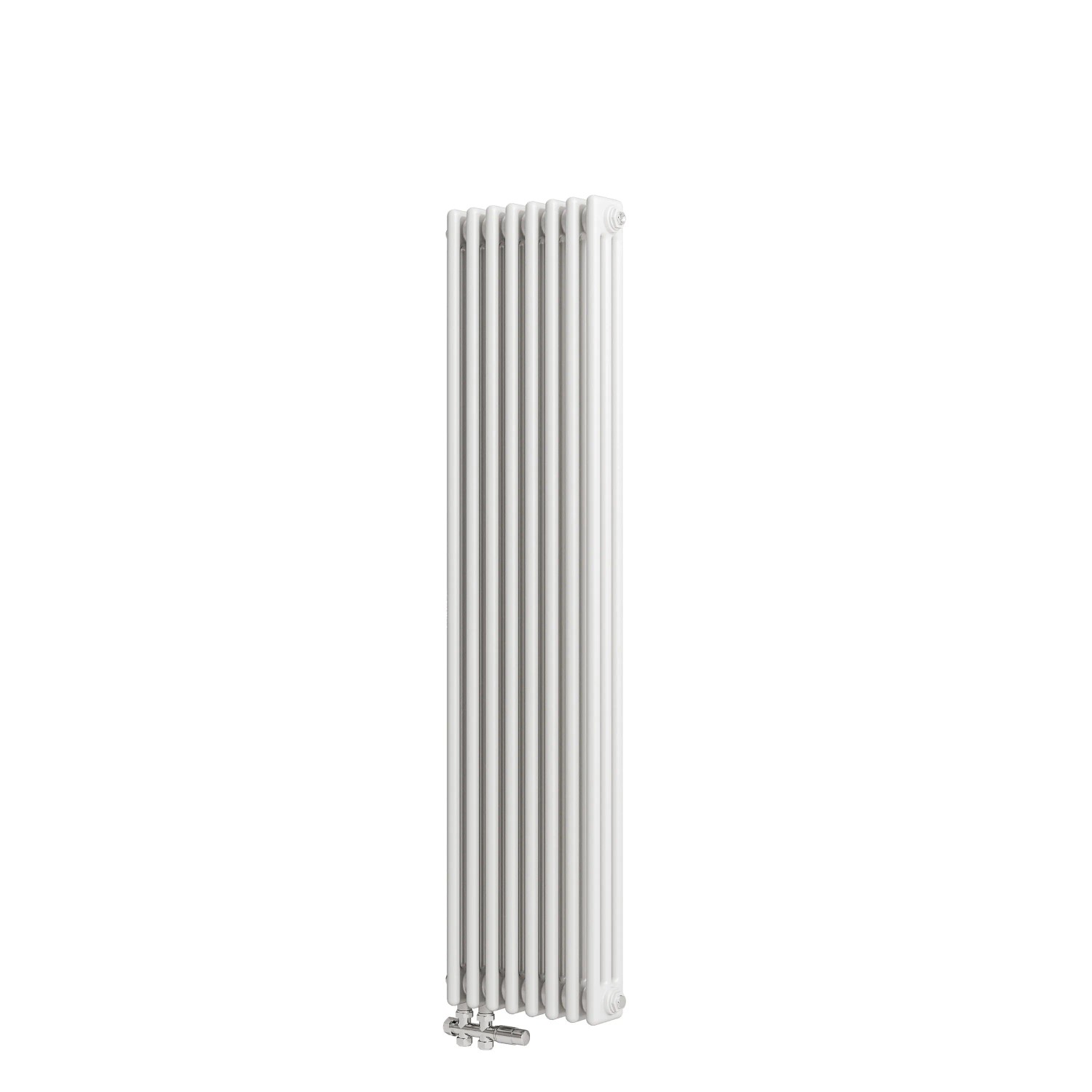 Duschparadies Traditioneller Heizkörper 1500 x 380 mm 1297W Dreilagig Gusseisenstil Weiß