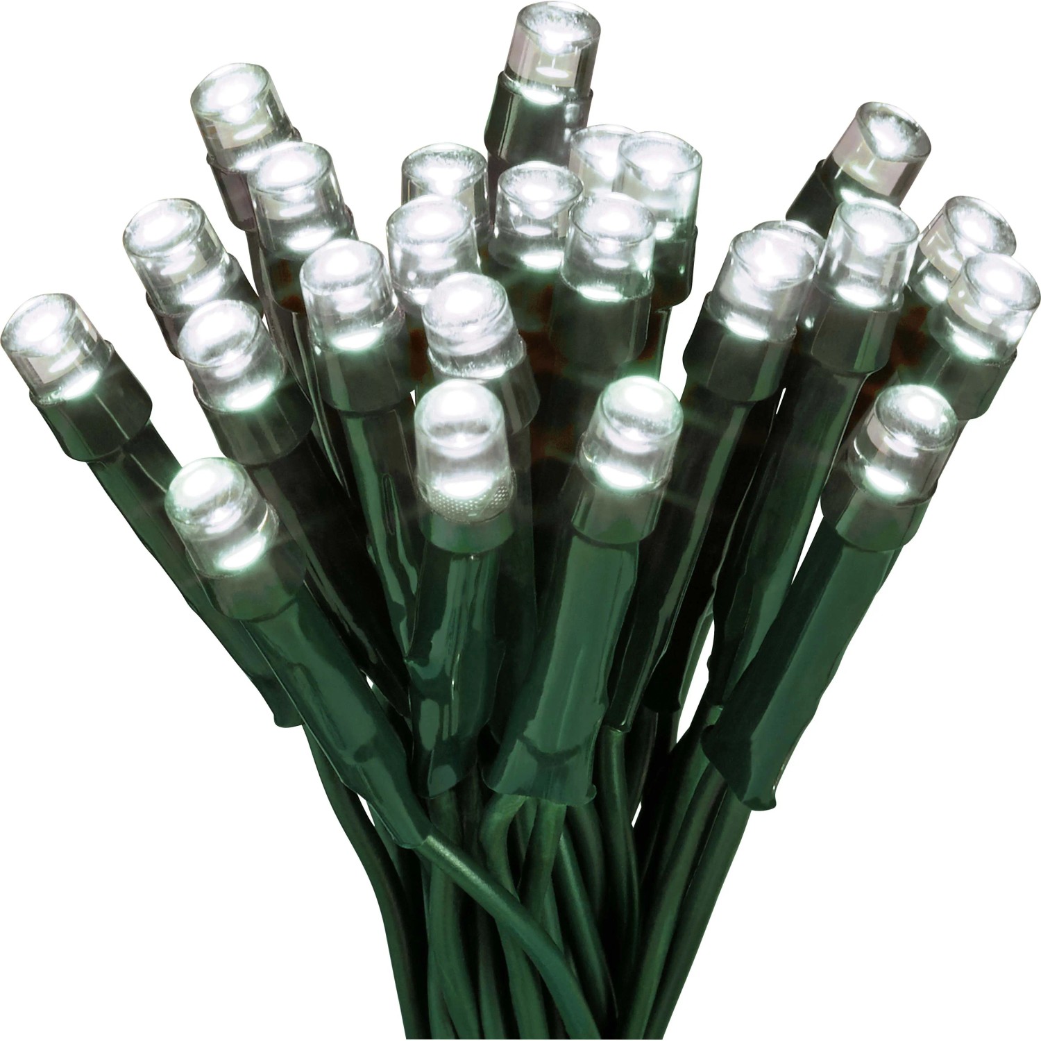 LED Lichterkette 240 LEDs Kaltweiß in Kunststoffbox Grünes Kabel 22,92 m