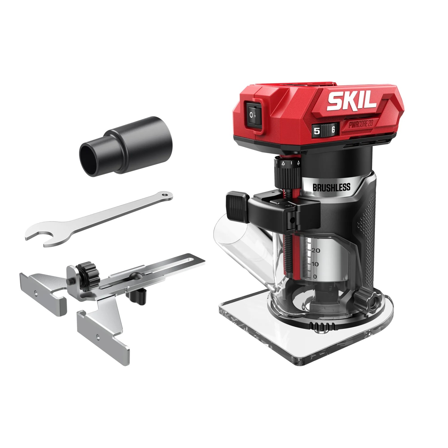 Skil Akku-Kantenfräse 3170CA Compact Bürstenlos Ohne 20 V Akku & Ladegerät