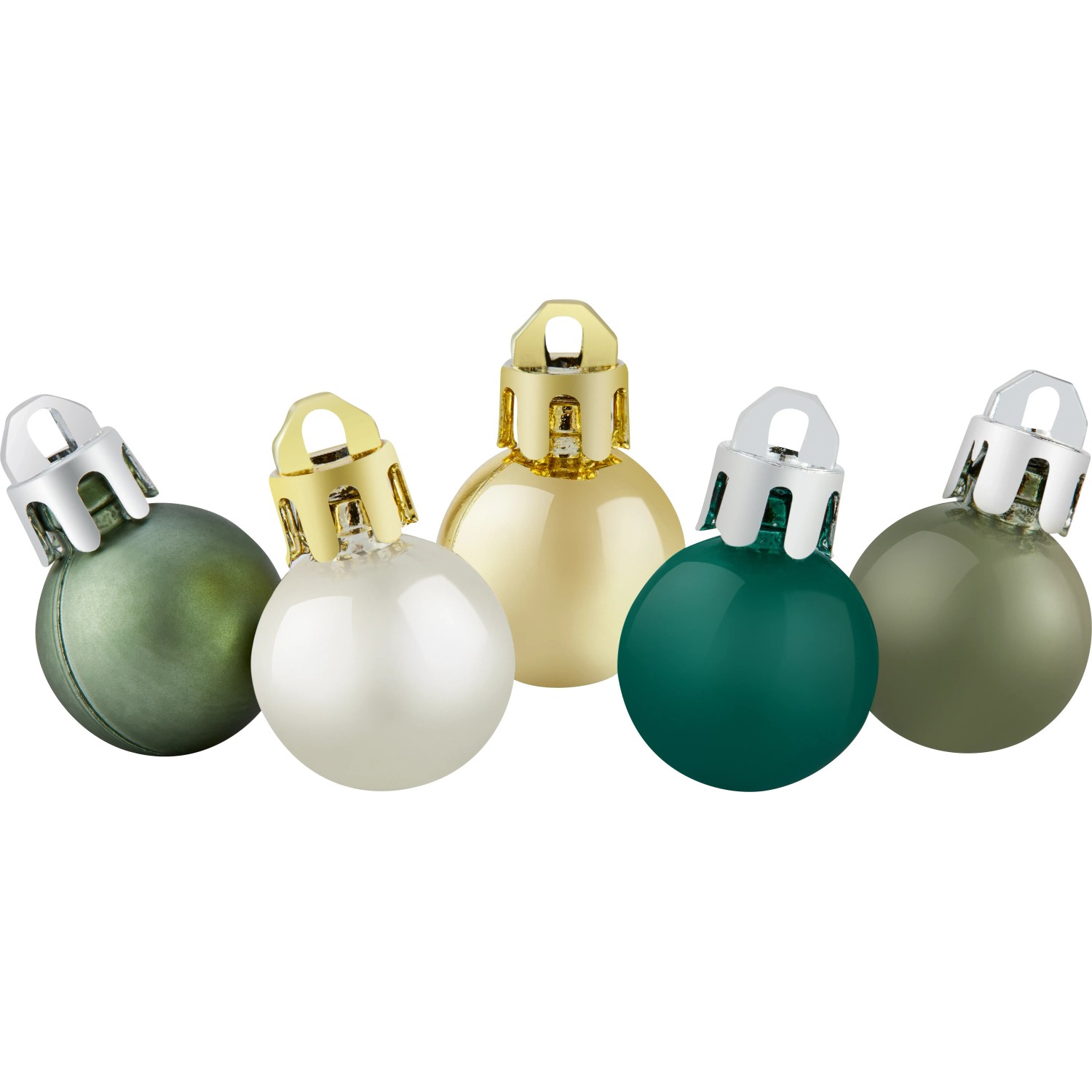 Weihnachtskugel-Set 36-teilig Ø 2 cm Gold-Grün