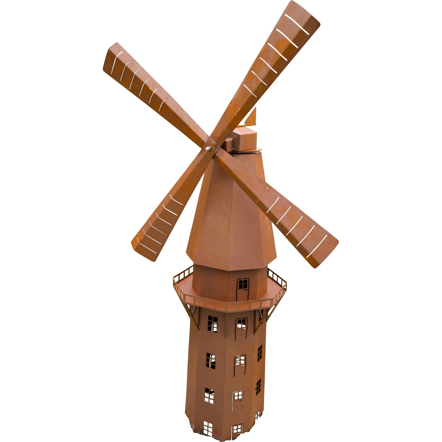 Ferrum Art Design Windmühle 181 cm x 108 cm Rostoptik
