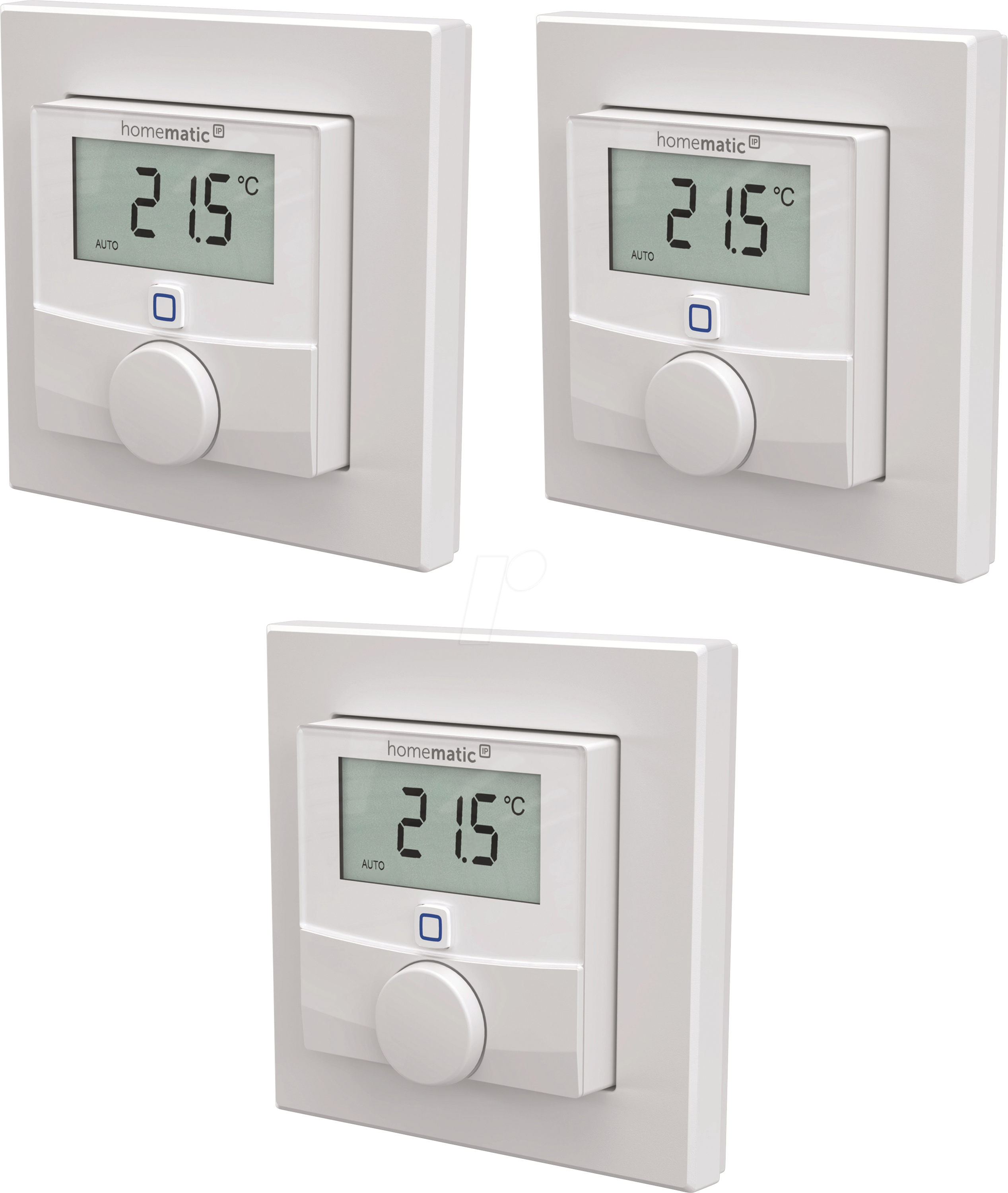 HMIP WTH-3-3 - Wandthermostat mit Luftfeuchtigkeitssensor, 3 Stück