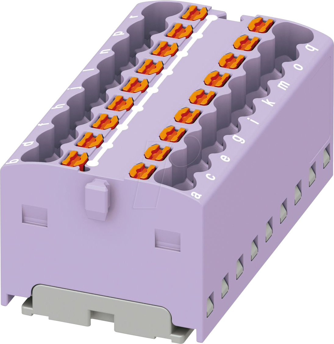 PHOE 3002786 - Verteilerblock PTFIX, 18x1,5, violett