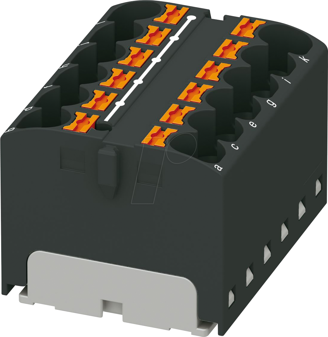 PHOE 3273826 - Verteilerblock PTFIX, 12x4, schwarz