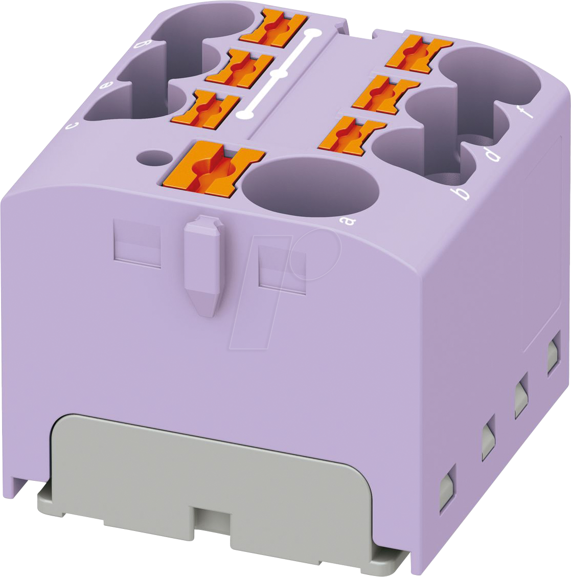 PHOE 3273872 - Verteilerblock PTFIX, 10/6x4, violett