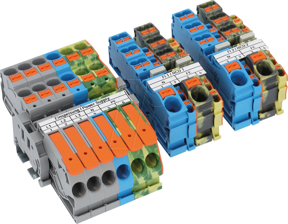 WAGO 821-180 - TOPJOB® S Hauptverteiler-Set FI - mit Hebel und Drücker