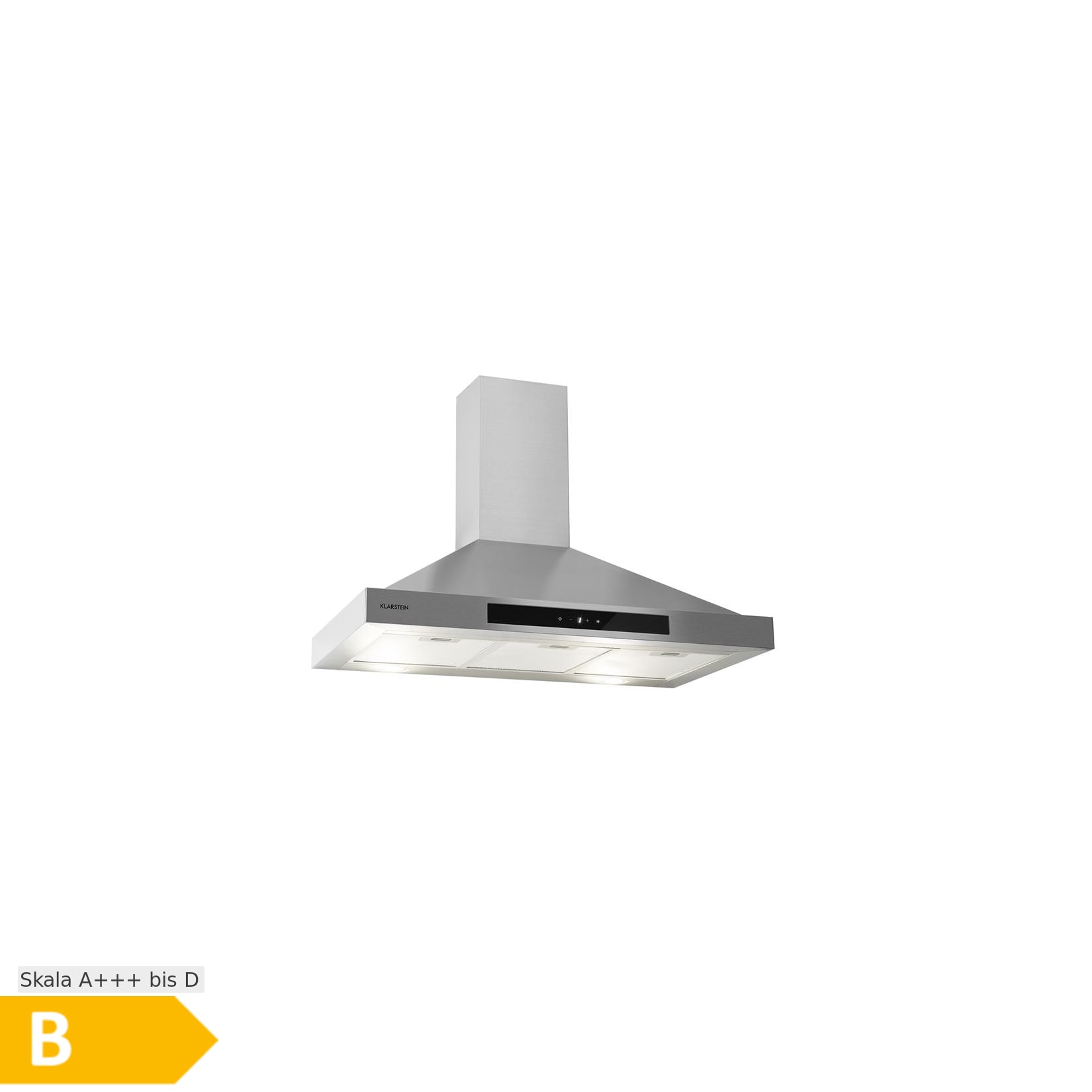 Zelda 90 Dunstabzugshaube 210W 3 Stufen 601m³/h LED EEK: B