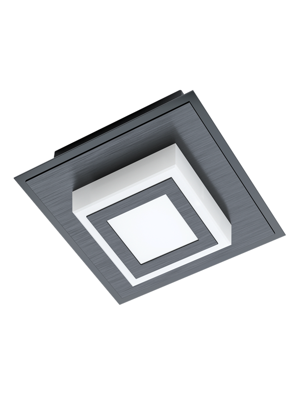 EGLO MASIANO 1 WAND/DECKE 340LM SCHWARZ/SATIN