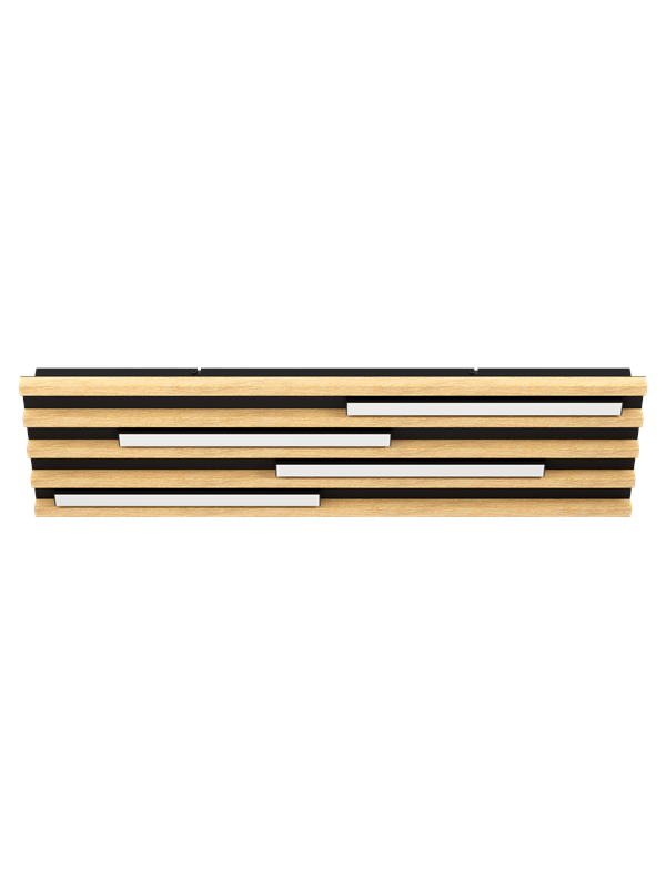 EGLO Stars of Light MARREIRA DECKE 780X220 HOLZ/SCHWARZ FSC