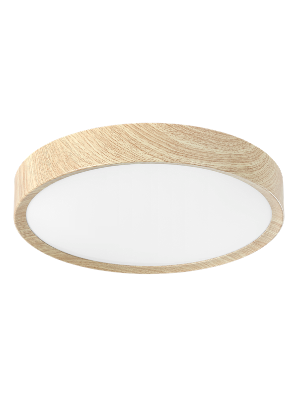 EGLO MUSURITA DECKE Ø340 HOLZFARBEN/WEISS