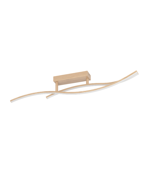 EGLO GRISOLIA DECKENLEUCHTE L849 12W 1500LM 4000K HOLZFARBEN