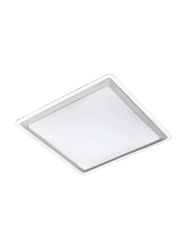 EGLO COMPETA 1 DECKE 2500LM 450X450 WEISS/SILBER