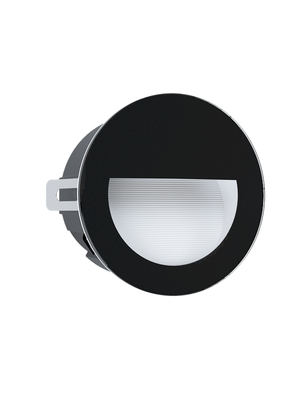 EGLO ARACENA AUSSEN EINBAU WAND Ø125 2,5W 300LM 4000K IP65 SCHWARZ