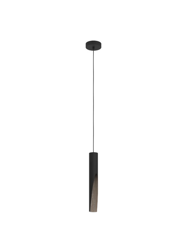 EGLO BARBOTTO PENDELLEUCHTE GU10 SCHWARZ/EICHE FSC