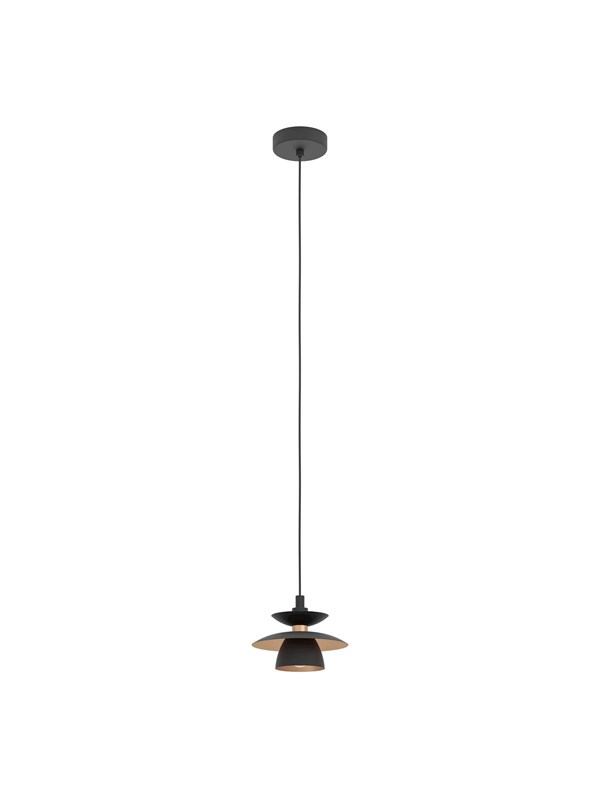 EGLO ALBARES PENDELLEUCHTE Ø195 E14 SCHWARZ/KUPFER