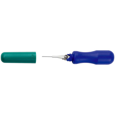 Entriegelungswerkzeug für Flachstecker 19718-10 EN mit Einzelklinge 1,0 x 0,88 mm