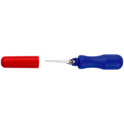 Entriegelungswerkzeug für Flachstecker 19832-06 E mit Einzelklinge 0,6 x 1,2 mm