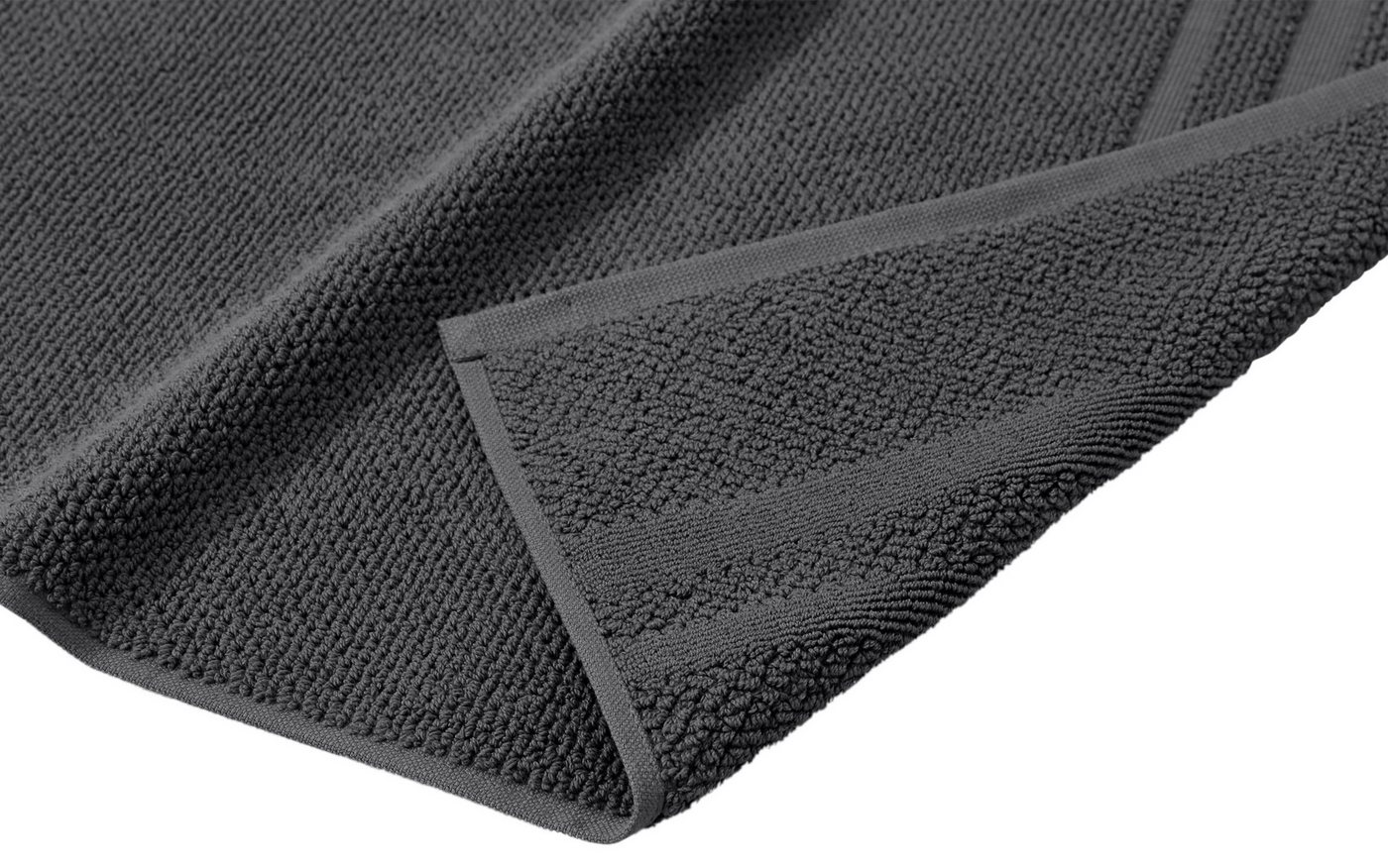 OTTO home Badematte Vanessa, 2 tlg. Hotelmatten-Set, 50x70cm, Standard & Premium, schnell trocknend, beidseitig nutzbar, strapazierfähig, Baumwolle, rechteckig, 2-teiliges Set, einfarbig, Badematten Set, Bordüre, 100% Baumwolle Bild 2