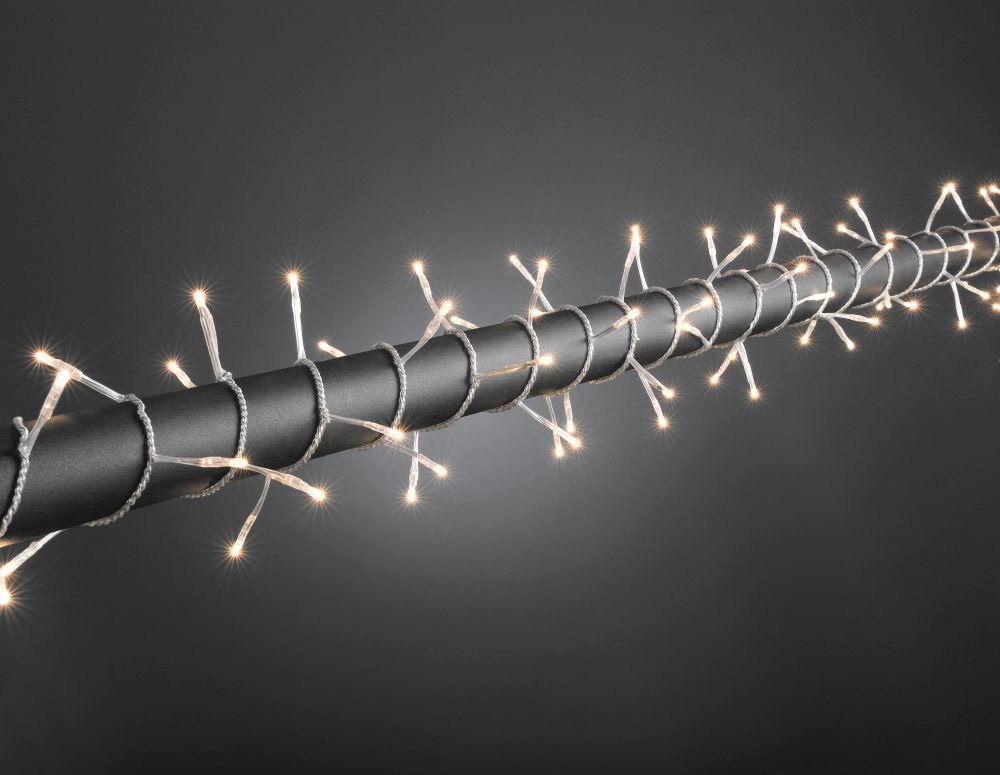 KONSTSMIDE LED-Lichterkette Weihnachtsdeko aussen, verschweißt, 80 klare Birnen