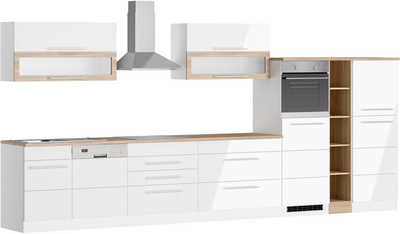 KOCHSTATION Küchenzeile KS-Wien, Breite 440 cm, wahlweise mit E-Geräten Bild 3