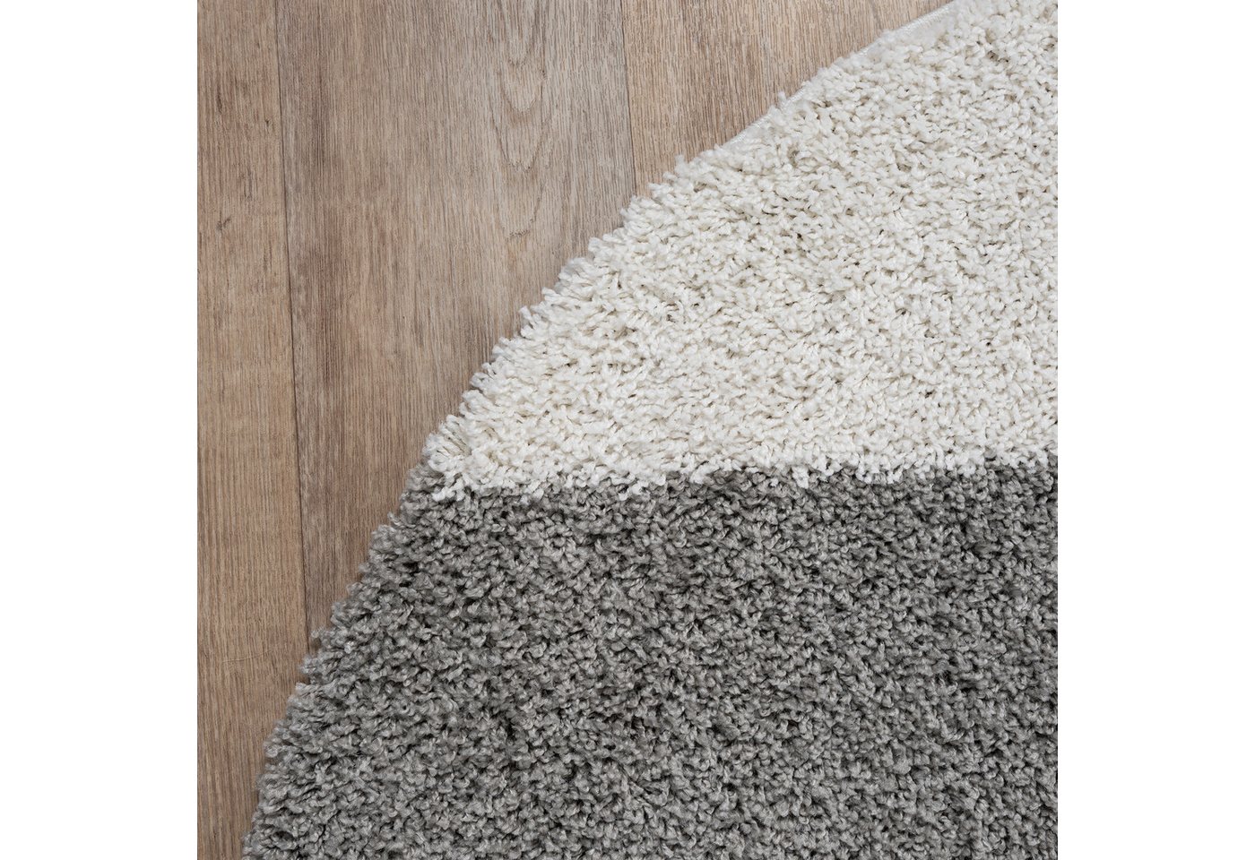 Sanat Hochflor-Teppich Milano 1254, auch als Läufer und in Rund, rund, Höhe: 30 mm, Langflor, Shaggy, Wohnzimmer, Schlafzimmer, fußbodenheizungsgeeignet Bild 4