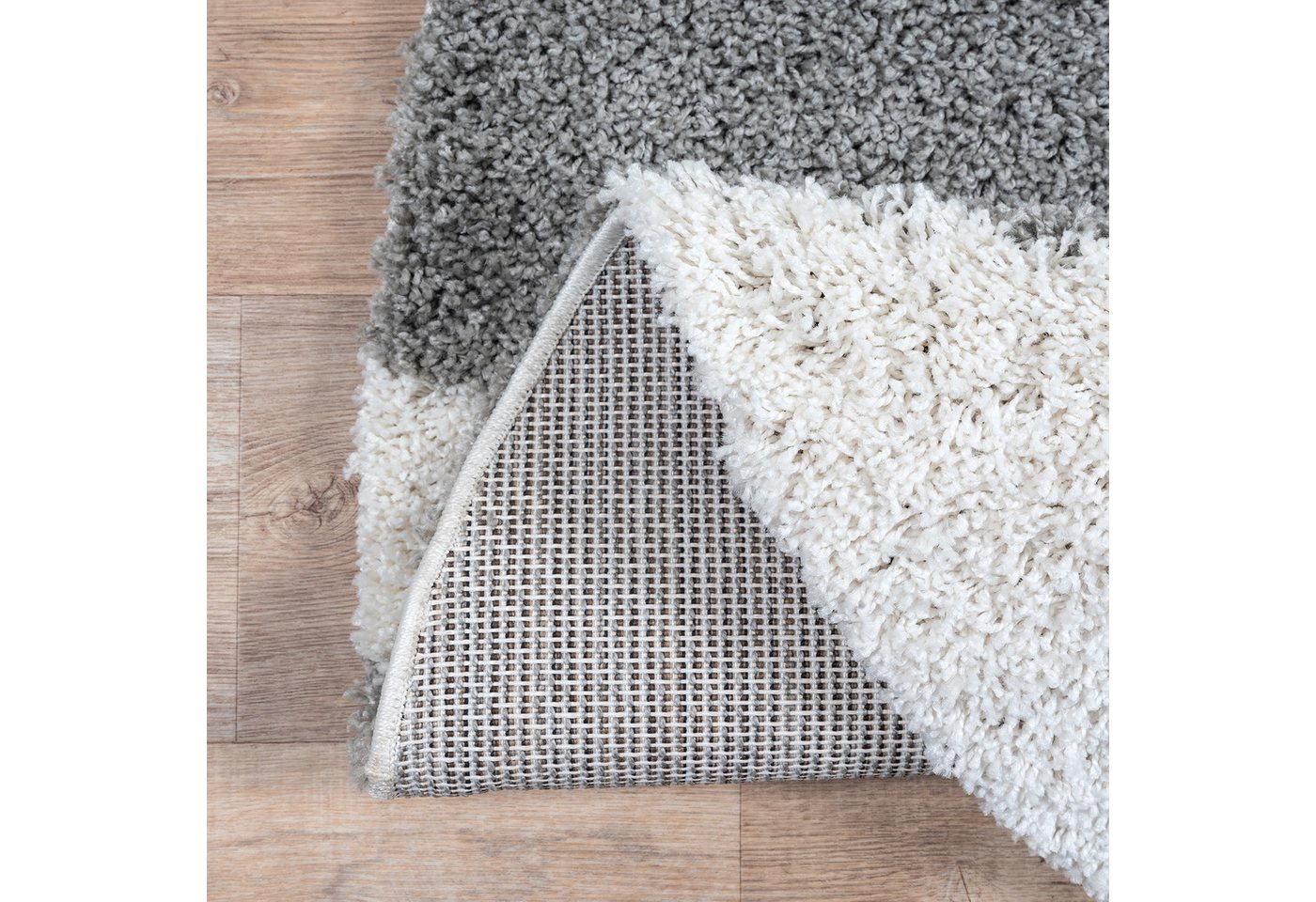 Sanat Hochflor-Teppich Milano 1254, auch als Läufer und in Rund, rund, Höhe: 30 mm, Langflor, Shaggy, Wohnzimmer, Schlafzimmer, fußbodenheizungsgeeignet Bild 5