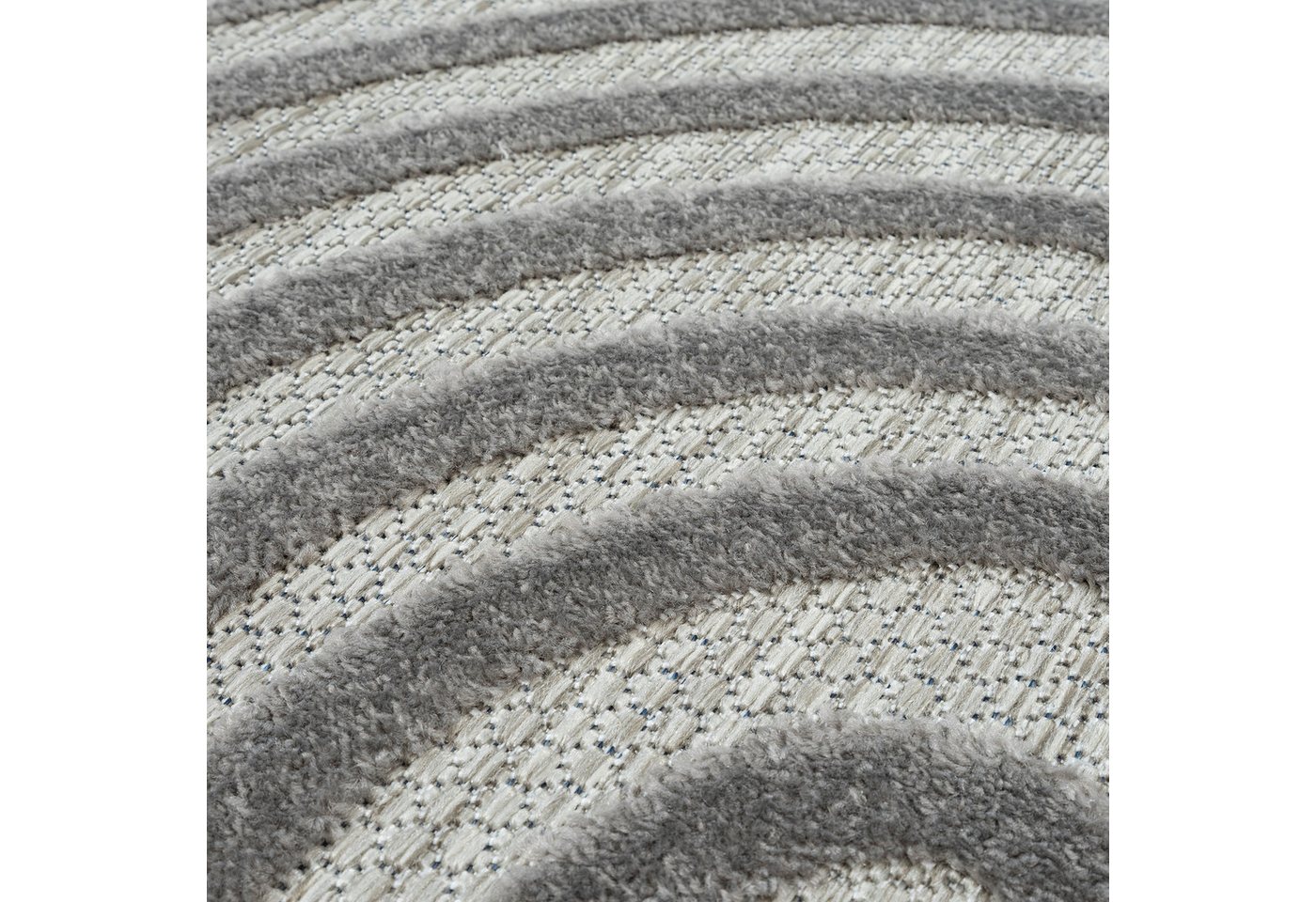 Sanat Teppich Berlin 1, auch als Läufer und in Rund, rund, Höhe: 6 mm, In -und Outdoor geeignet, Außenbereich, Terrasse, Balkon, auch Läufer Bild 4