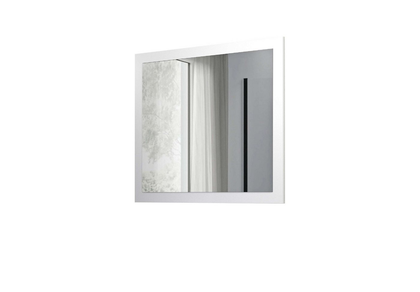 welltime Badspiegel Garda, Waschbeckenunterschrank,Breite 80 cm,Waschtisch (1-St), Breite 80 cm- Passend zur Serie Garda