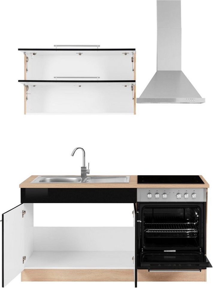 KOCHSTATION Pantryküche KS-Eton, mit E-Geräten, Breite 160 cm Bild 3