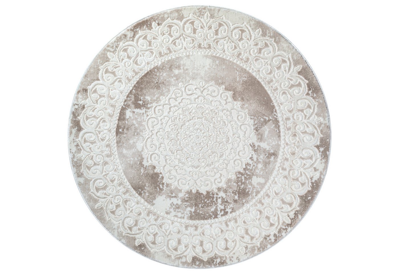Sanat Teppich Harmony 3205, auch als Läufer und rund, rund, Höhe: 12 mm, Wohnzimmer, Kurzflor, modern, Orient Optik, Schlafzimmer Bild 5