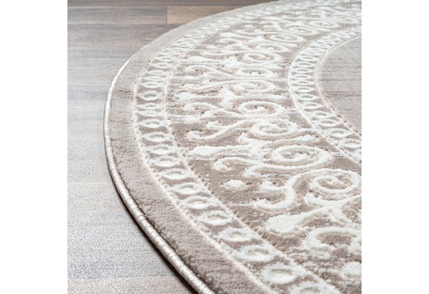 Sanat Teppich Harmony 3204, auch als Läufer und rund, rund, Höhe: 12 mm, Wohnzimmer, Kurzflor, modern, Orient Optik, Schlafzimmer Bild 3