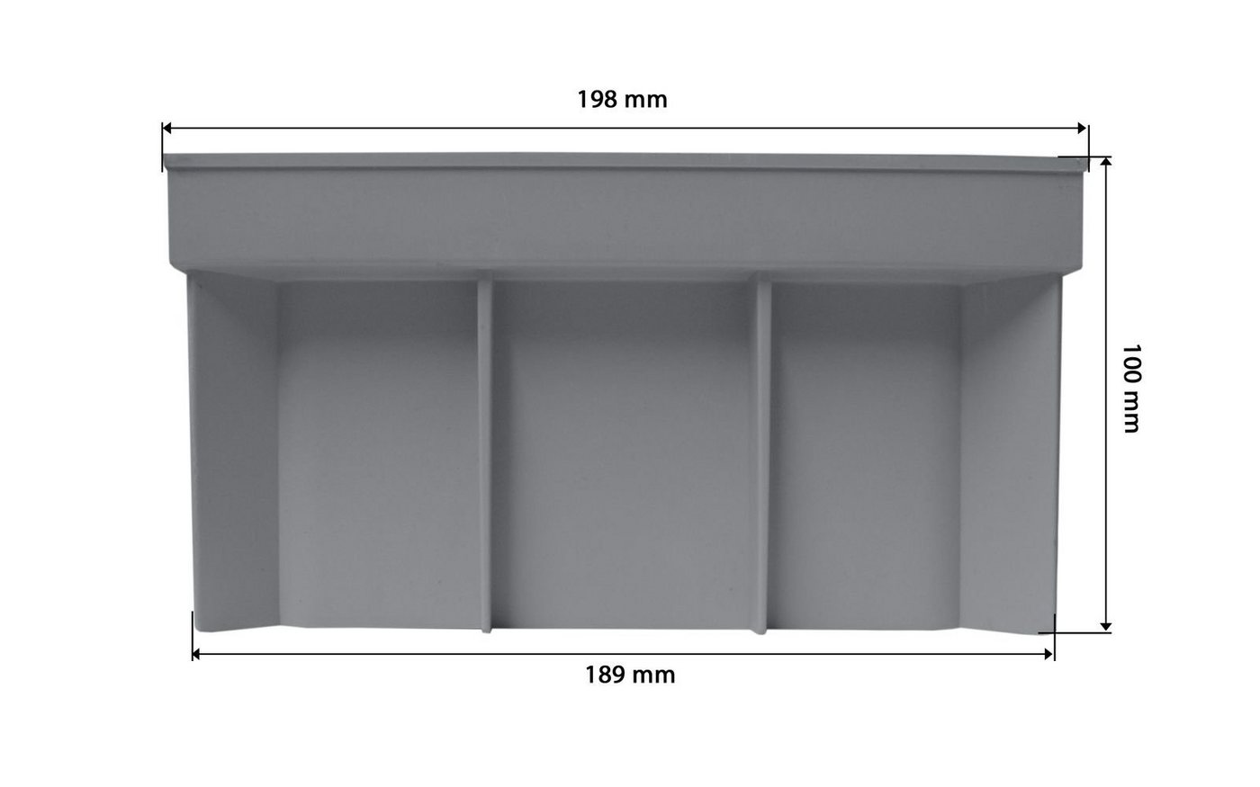 Marley Deutschland GmbH Erdschacht Kunststoff Aufsatz für Einlaufschacht Nennmaß: 200x200mm, 20x20x10 cm, 1-St., laugen- und säurebeständig, kürzbar und frostsicher Bild 2