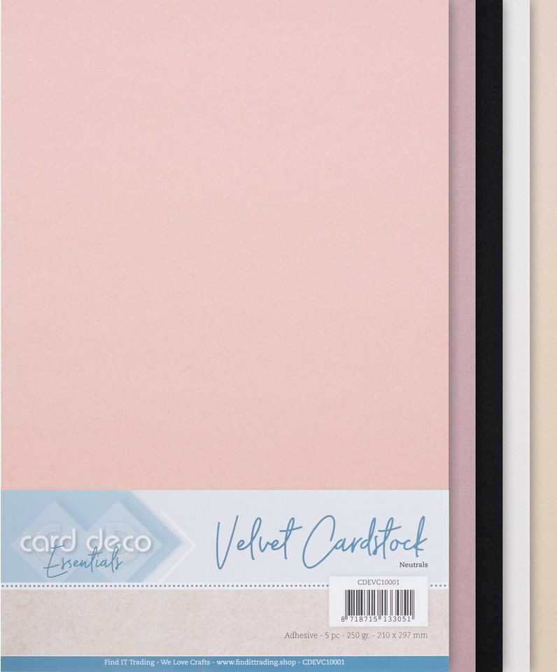 FINDit Motivpapier Samtpapier, DIN A4 250 g/m²