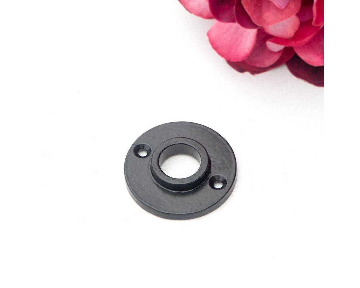 Antikas Türbeschlag Rosette für Türklinke(einzeln) - zeitloses Design, Eisen schwarz