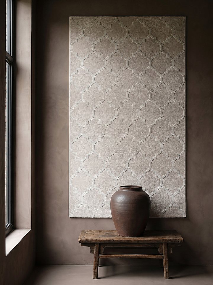 KADIMA DESIGN Teppich ERESMA Teppichläufer Beige 80x150 Orientalisch Polyester Wohnraum, Läufer, Höhe: 13 mm, Saugroboter-geeignet, Strapazierfähig, Farbecht, Pflegeleicht Bild 5