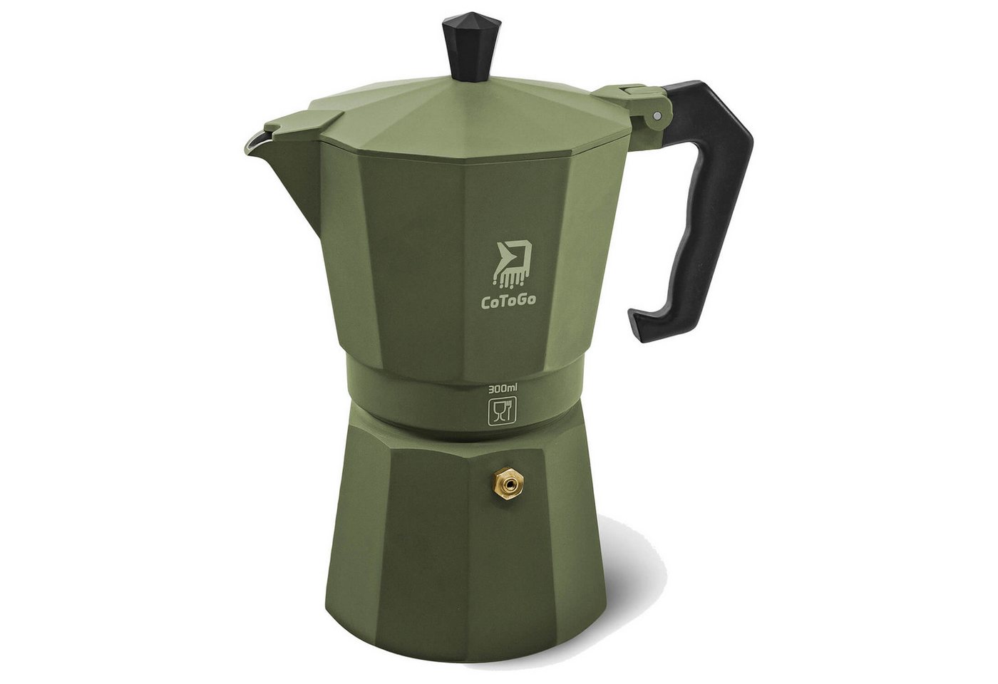 Delphin.sk Espressokocher, 0,3l Kaffeekanne, Robuste Konstruktion