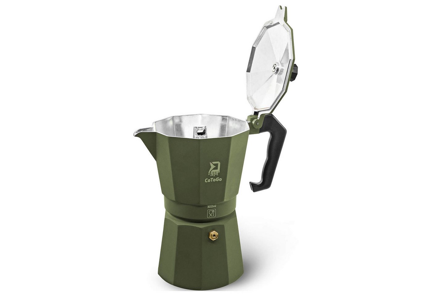 Delphin.sk Espressokocher, 0,3l Kaffeekanne, Robuste Konstruktion Bild 2