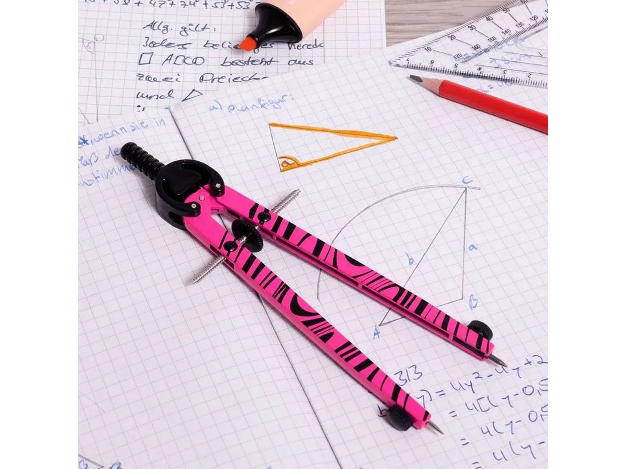 Eberhard Faber Zirkel Eberhard Faber Schnellverstellzirkel neon pink Bild 2