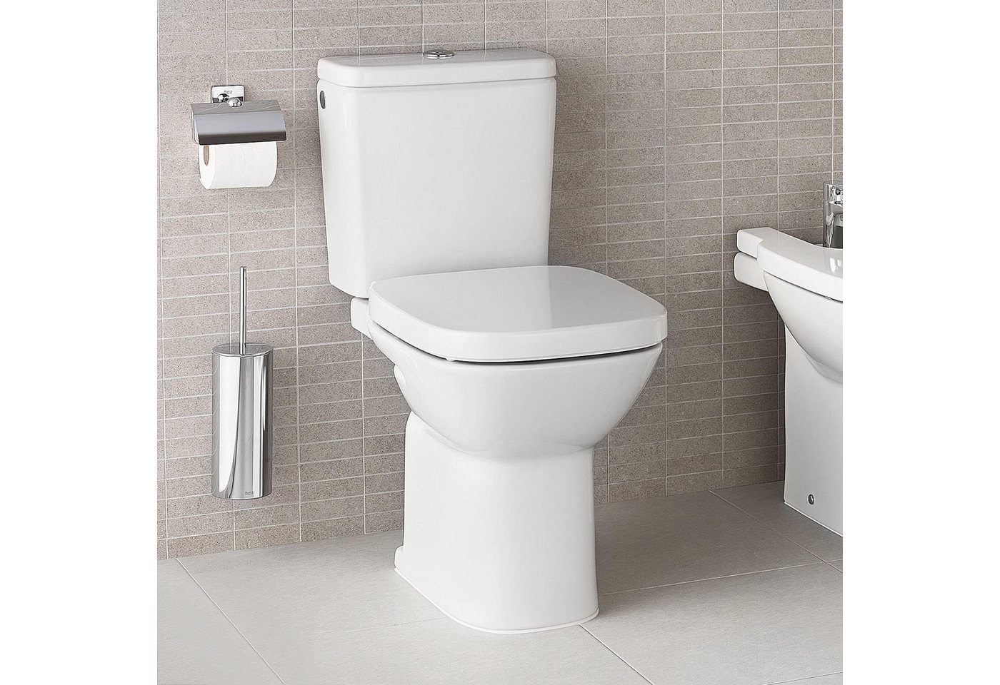 Youyijia WC-Sitz Quadratischer WC-Sitz Weiß mit Absenkautomatik Soft Close Bild 4