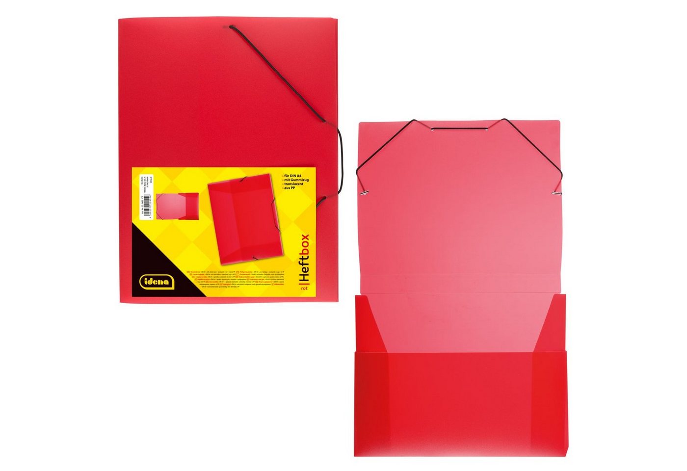 Idena Hefter Idena 225405 - Heftbox für DIN A4 mit Gummizug, aus PP, Füllhöhe 3,5 Bild 2