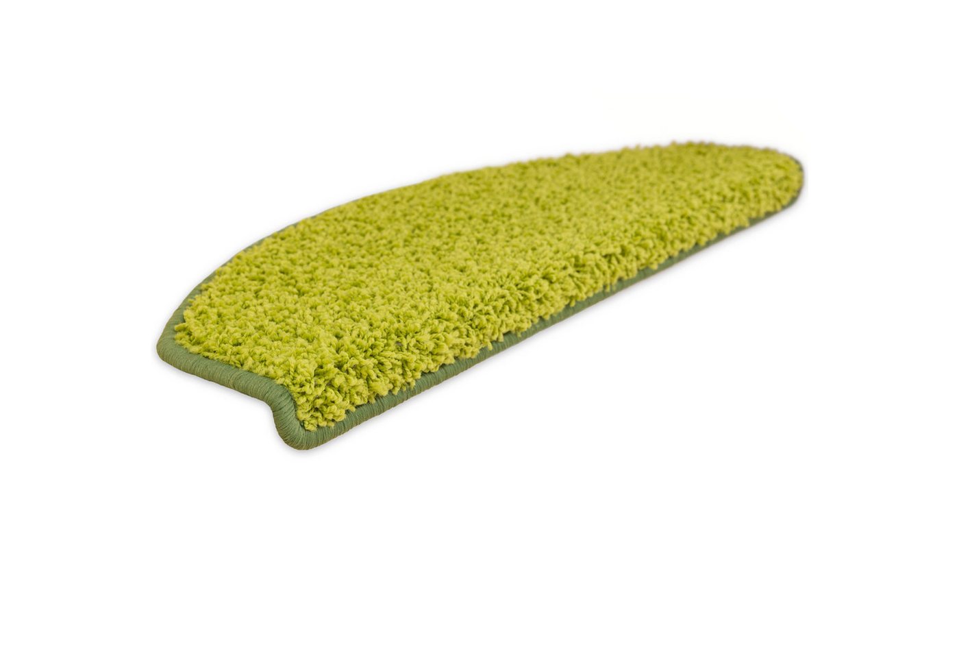 Metzker® Stufenmatte Stufenmatten Shaggy Venus Halbrund Einzeln und SparSet's, Halbrund, Höhe: 22 mm, 1 Stück - Hellgrün Bild 4